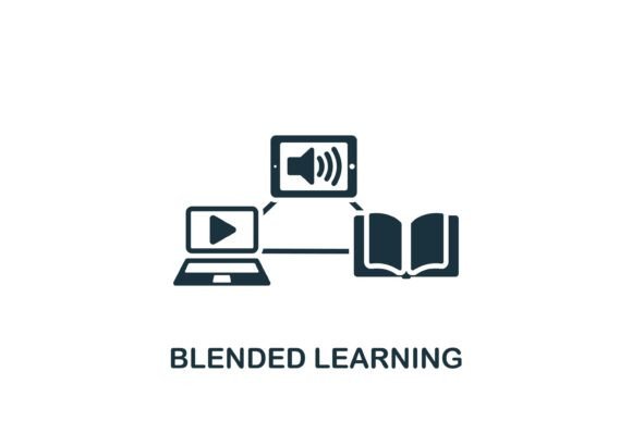 Blended Learning Icon: A Smart Choice for Graphics and Icons