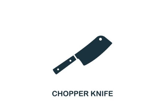Chopper Knife Icon Graphics and Icons for Handmade Creators