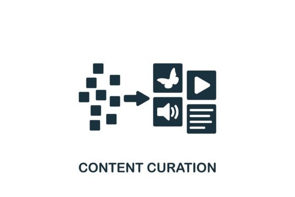 Content Curation Icon: Essential Graphics for Icons and Branding
