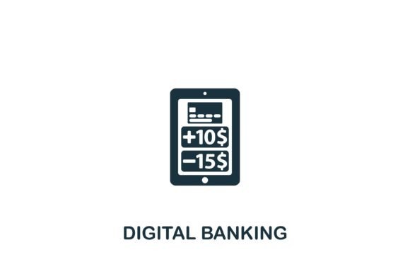 Digital Banking Icon Graphics and Icons for Modern Sellers