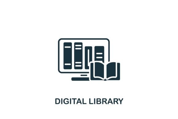 Digital Library Icon: Essential Graphics and Icons for Local Brands