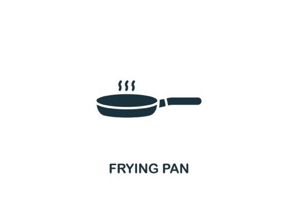 Frying Pan Icon Graphics for Handmade Icons and Crafts