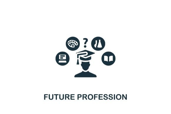 Future Profession Icon Graphics for Modern Designers