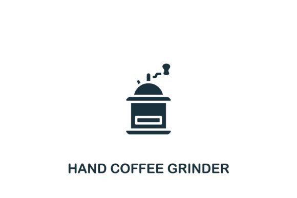 Hand Coffee Grinder Icon Graphics for Crafters
