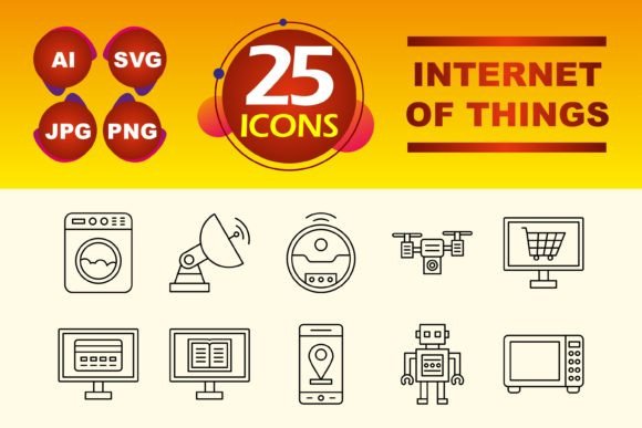 Internet of Things Icons: Modern Graphics for Digital Brands