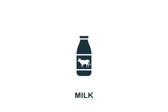 Milk Icon Graphics for Handmade Crafts