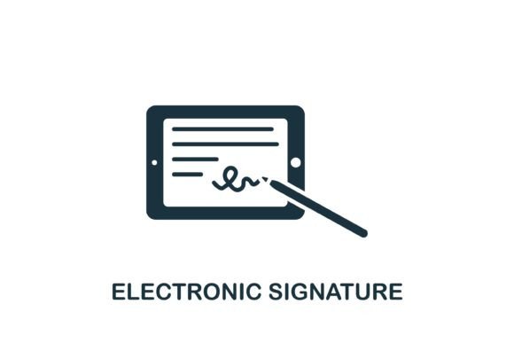 Reviewing the Electronic Signature Icon for Modern Graphics and Icons