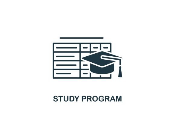 Reviewing the Study Program Icon for Modern Graphics and Icons