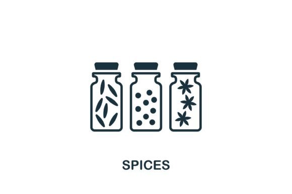 Spices Icon: A Smart Graphic Design Asset for Icons and Graphics