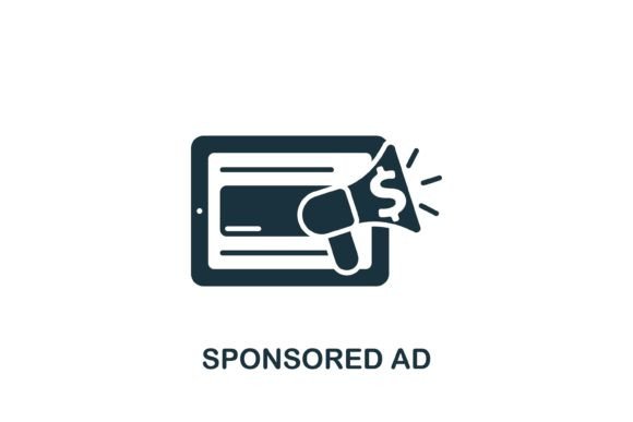 Sponsored Ad Icon Review for Modern Graphics and Icons