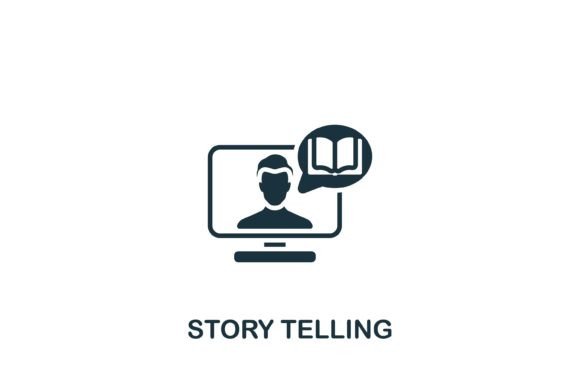 Story Telling Icon: A Smart Graphics Choice for Digital Sellers